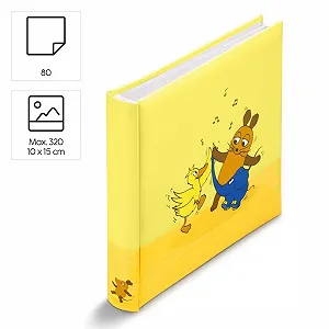 Фотоальбом Hama Jumbo "DieMaus" 30 x 30 см, жовтий synthetic.ua - Фото 1