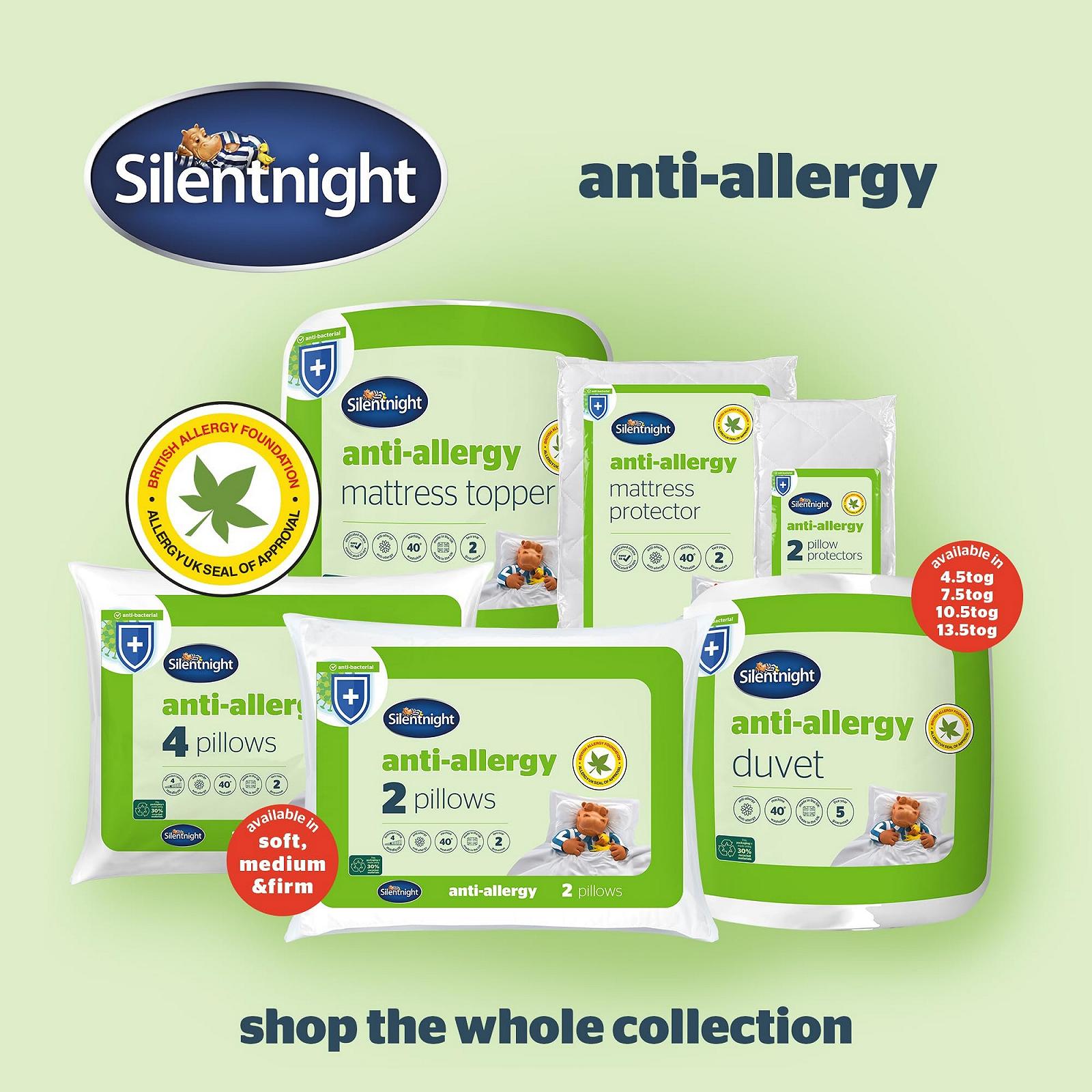 Наматрасник Silentnight Anti Allergy Plus, Белый, Двуспальный, фото №8