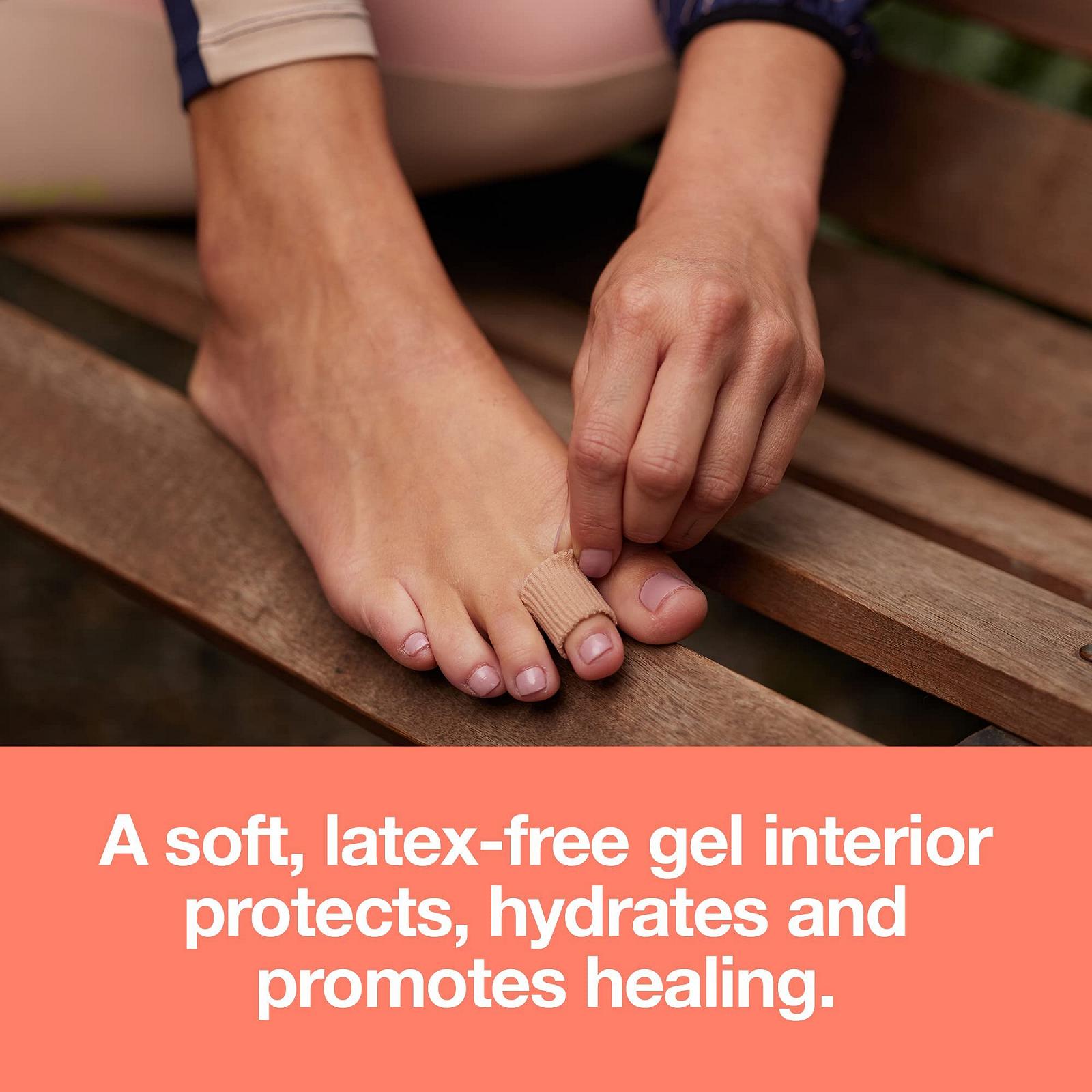 Трубки для пальців ніг ZenToes Відкриті, тканинні з гелевою підкладкою, захисні рукави для пухирів, молоткоподібних пальців, 5 штук, трубка 29 дюймів (маленький (діаметр 1/2 дюйма)), фото №3 Трубки для пальців ніг ZenToes Відкриті, тканинні з гелевою підкладкою, захисні рукави для пухирів, молоткоподібних пальців, 5 штук, трубка 29 дюймів (маленький (діаметр 1/2 дюйма)), фото №3