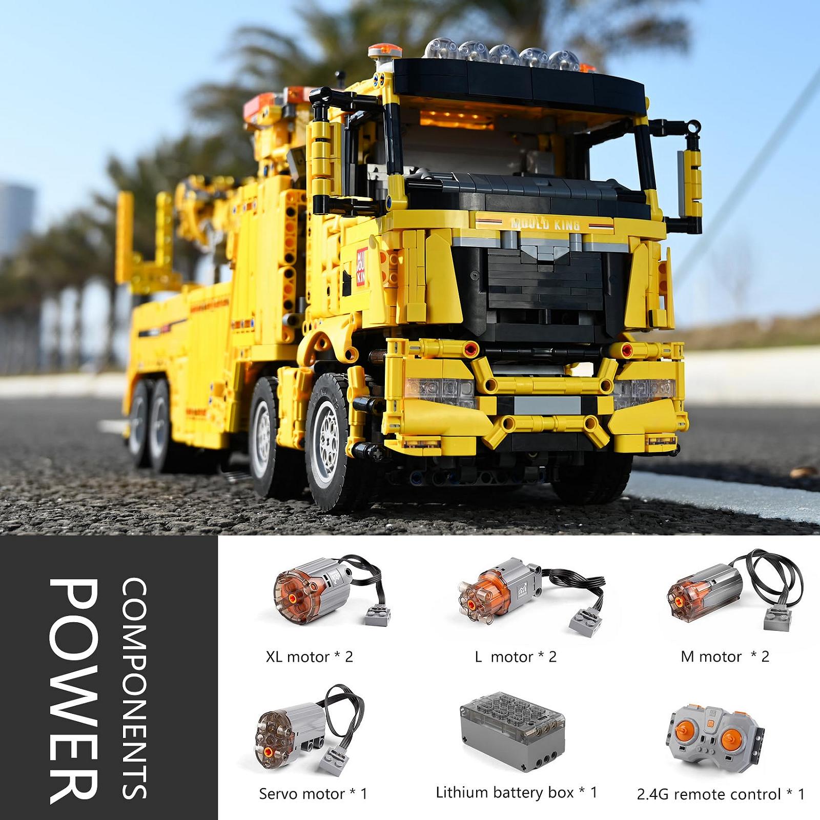 Конструктор Mould King Technik Truck Fire Engine Kit, 4883 Деталі, Керований по Bluetooth, 7 Двигунів, фото №6 Конструктор Mould King Technik Truck Fire Engine Kit, 4883 Деталі, Керований по Bluetooth, 7 Двигунів, фото №6