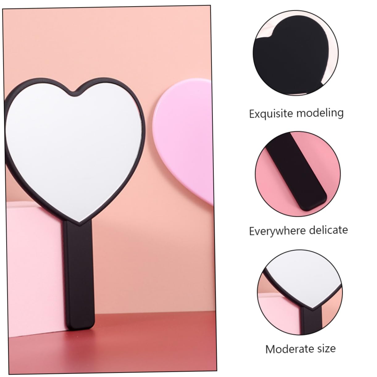 Косметическое зеркало Angoily с ручкой зеркало для детей ретро для путешествий линза 6 шт, фото №6 Косметическое зеркало Angoily с ручкой зеркало для детей ретро для путешествий линза 6 шт, фото №6