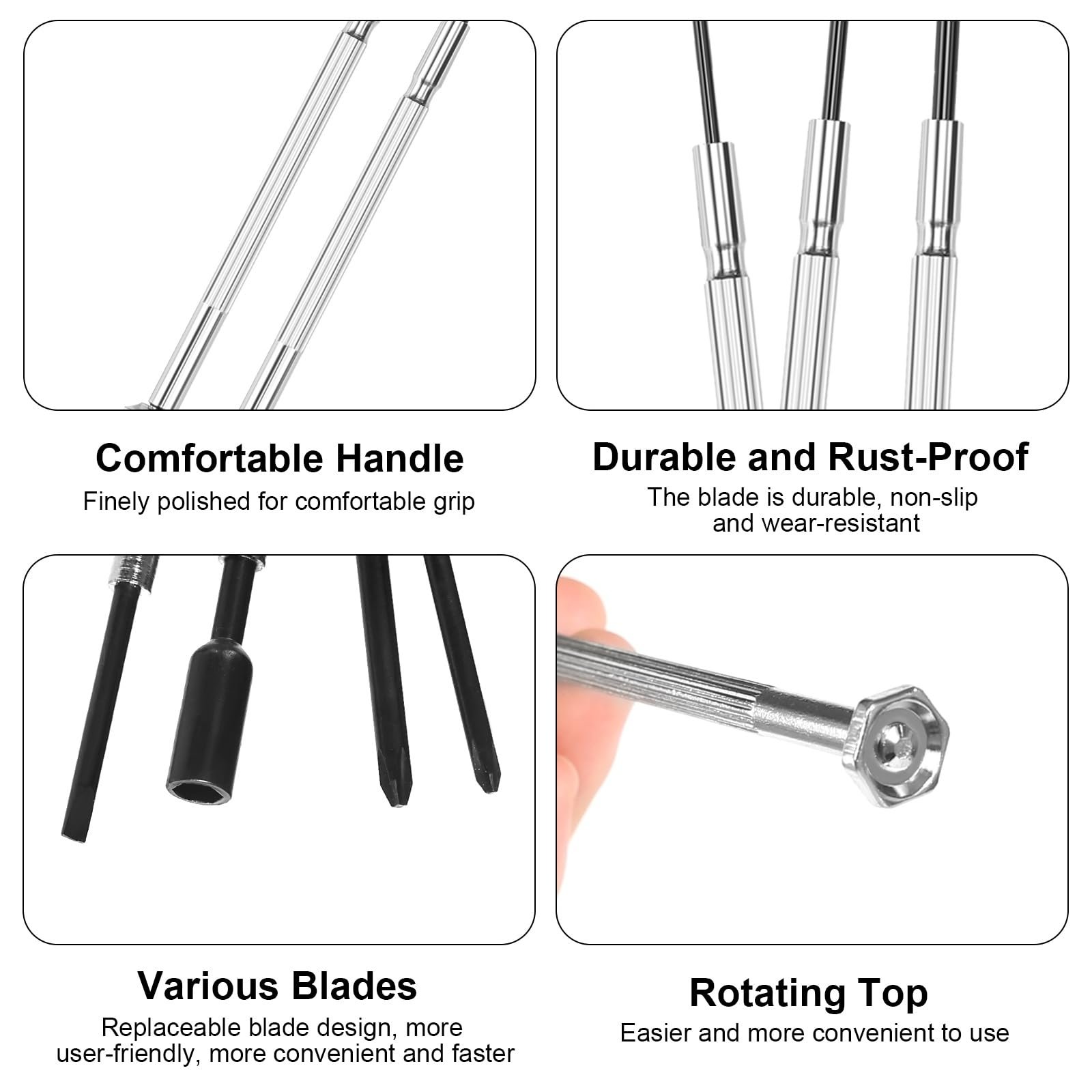 Набір інструментів годинникаря Набір точних механічних викруток 17 в 1 для зміни батареї годинника, фото №4 Набір інструментів годинникаря Набір точних механічних викруток 17 в 1 для зміни батареї годинника, фото №4