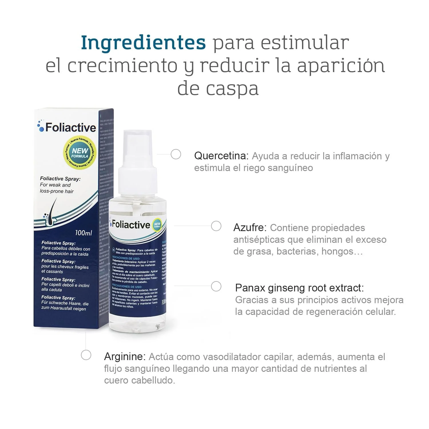 Лосьон Foliactive Spray против выпадения волос, фото №6 Лосьон Foliactive Spray против выпадения волос, фото №6