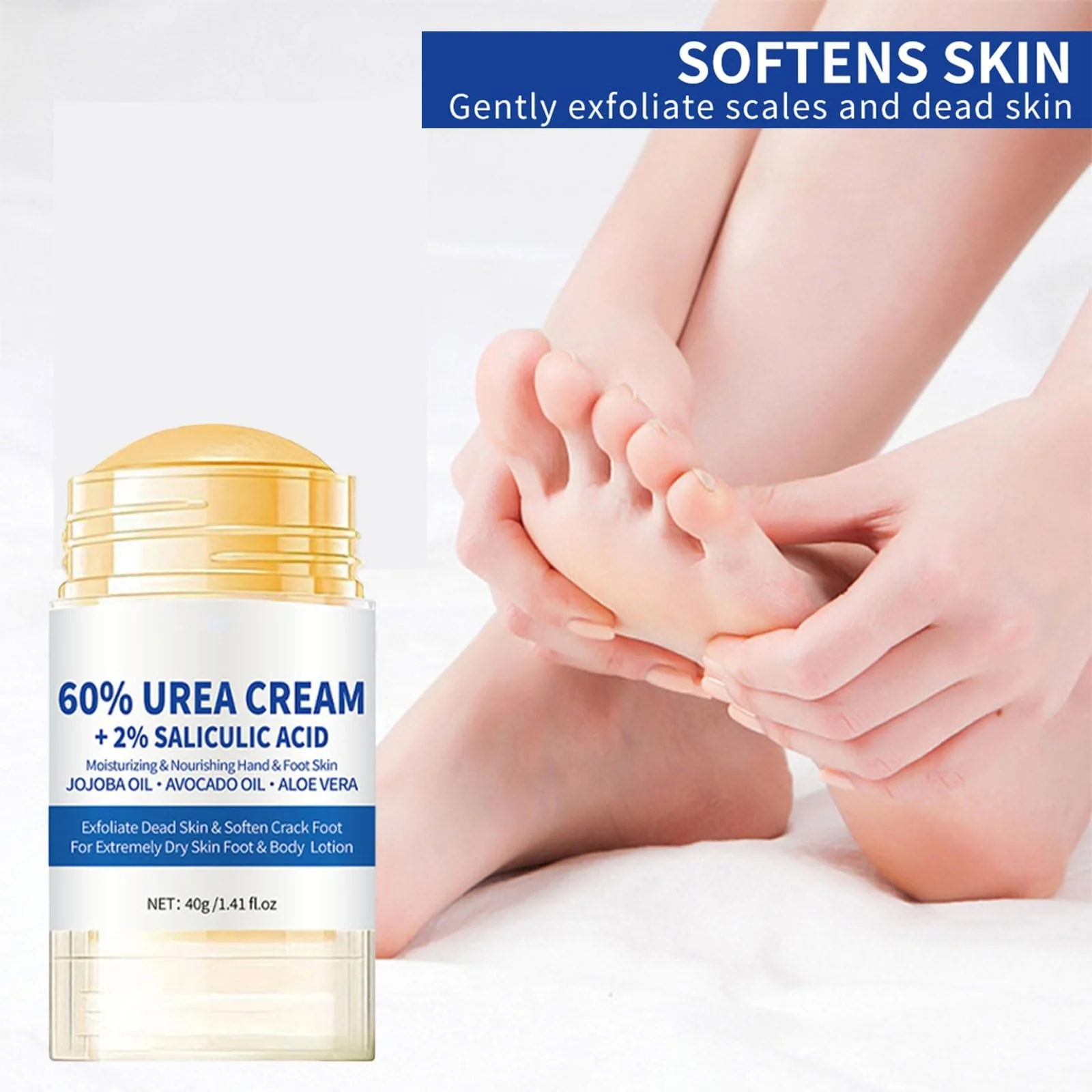 Крем для ног Urea 60% увлажняющий против трещин 40 г, фото №6 Крем для ног Urea 60% увлажняющий против трещин 40 г, фото №6