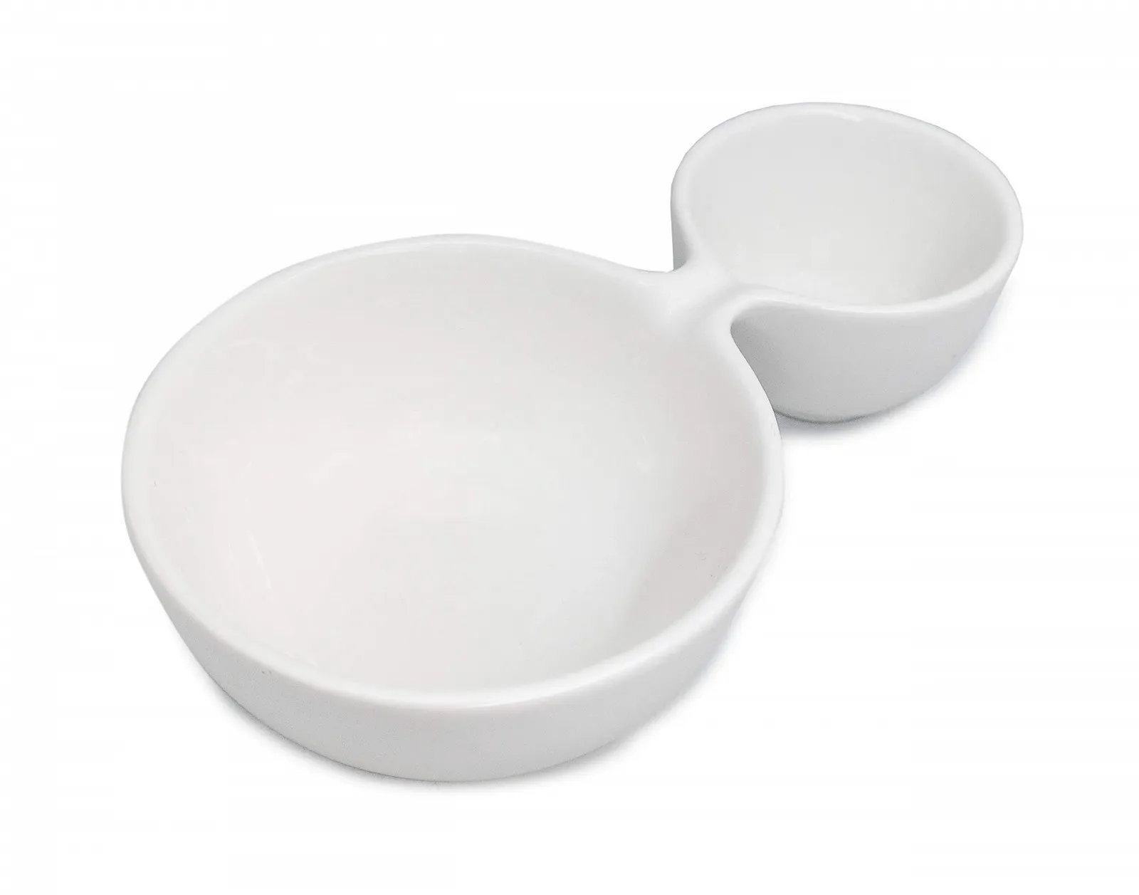 Двойная миска для закусок NERTHUS, белая, фото №2 Двойная миска для закусок NERTHUS, белая, фото №2