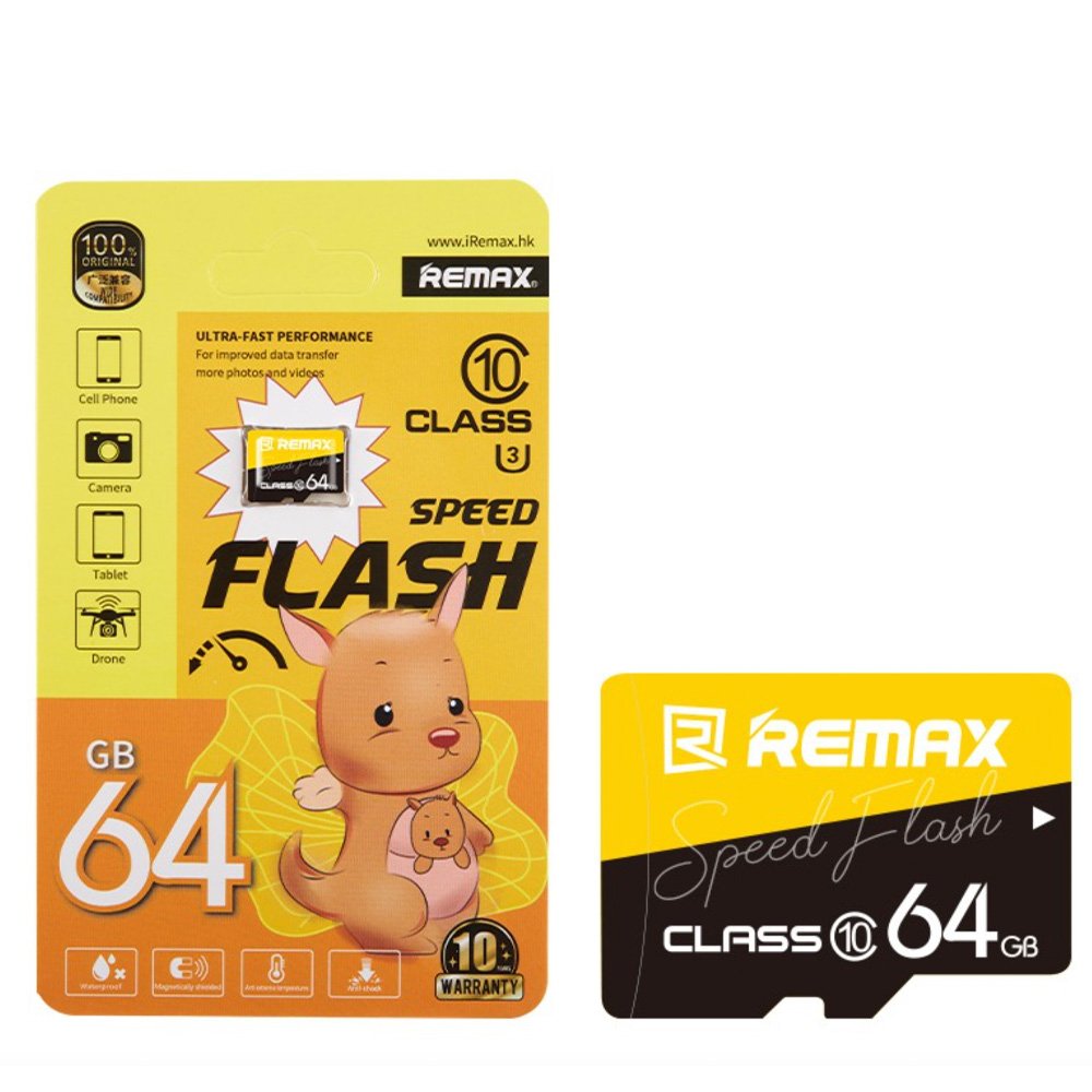 Карта пам`яті REMAX 64GB Speed Flash Class 10 Micro SD Card, фото №1