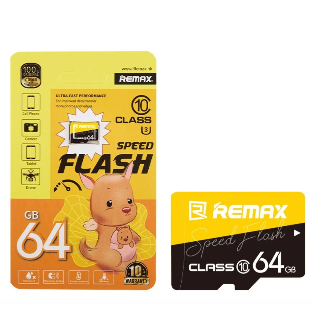 Карта пам`яті REMAX 64GB Speed Flash Class 10 Micro SD Card, фото №1