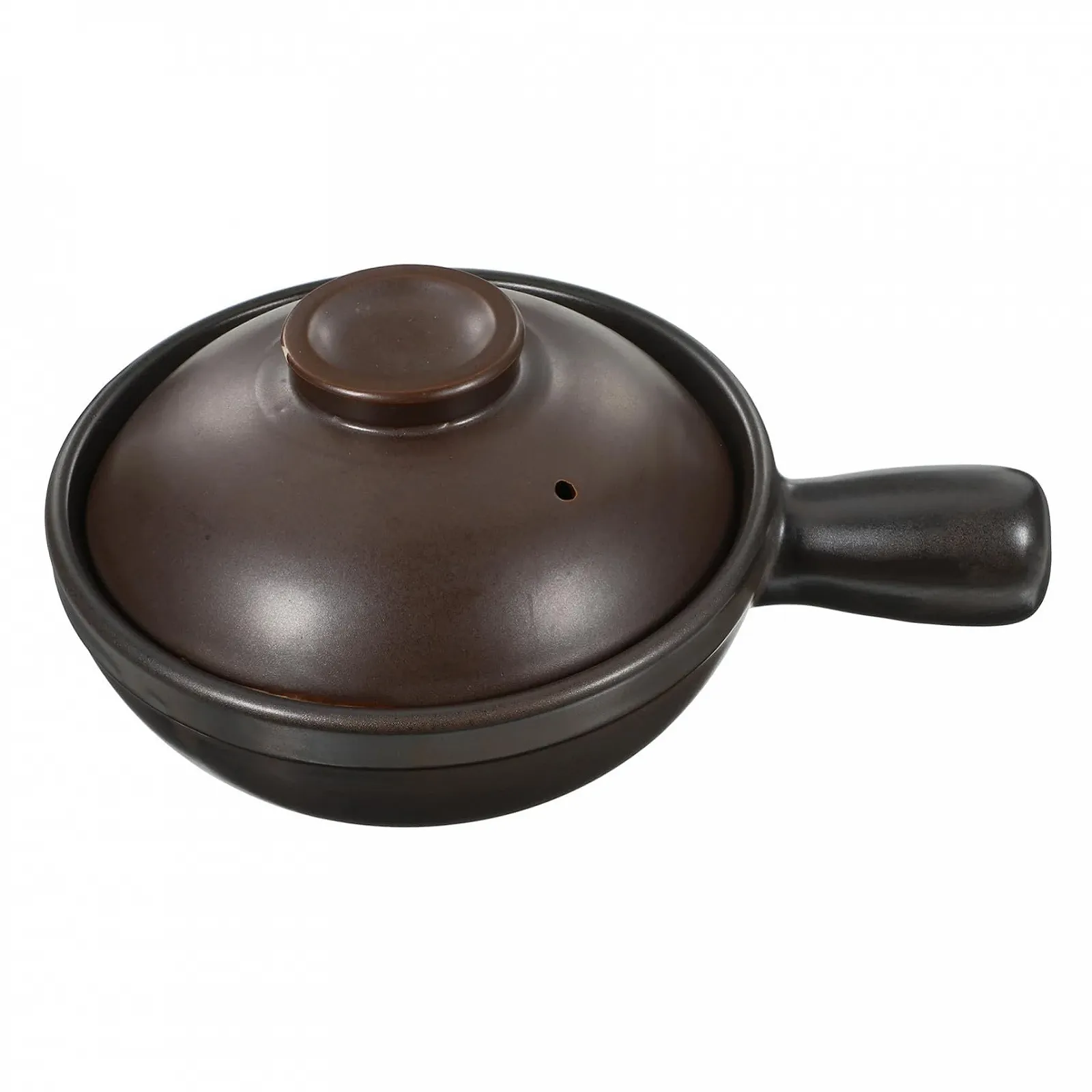 Кастрюля керамическая с крышкой устойчивая к царапинам с одной ручкой, фото №1