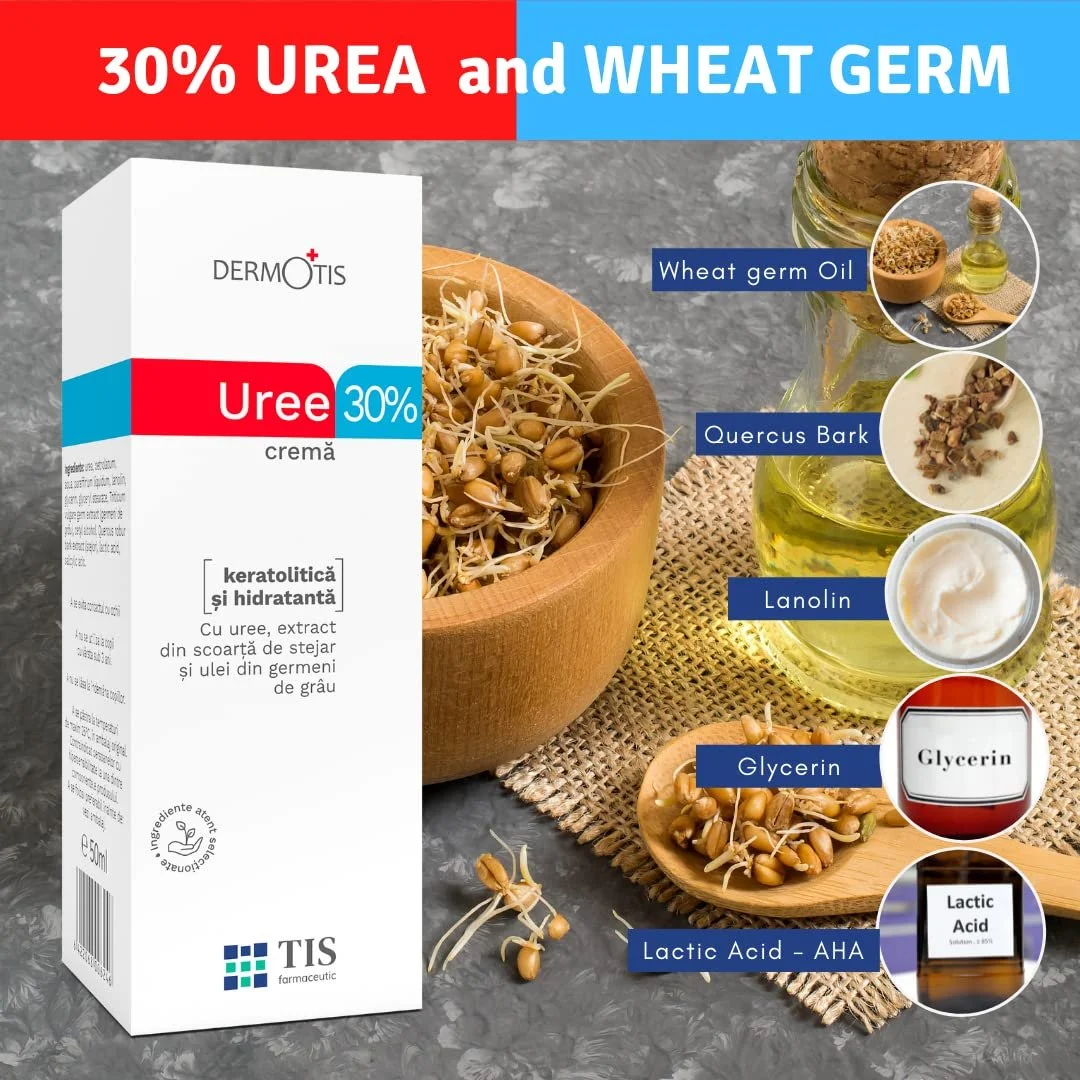 Крем с мочевиной TIS Urea Cream 30% с молочной кислотой и маслом зародышей пшеницы 2 х 50 г, фото №2 Крем с мочевиной TIS Urea Cream 30% с молочной кислотой и маслом зародышей пшеницы 2 х 50 г, фото №2