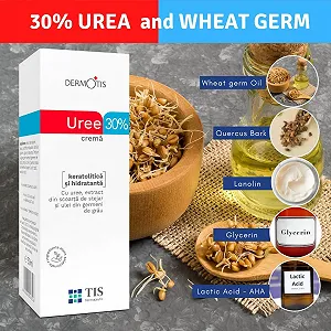 Крем с мочевиной TIS Urea Cream 30% с молочной кислотой и маслом зародышей пшеницы 2 х 50 г synthetic.ua - Фото 1