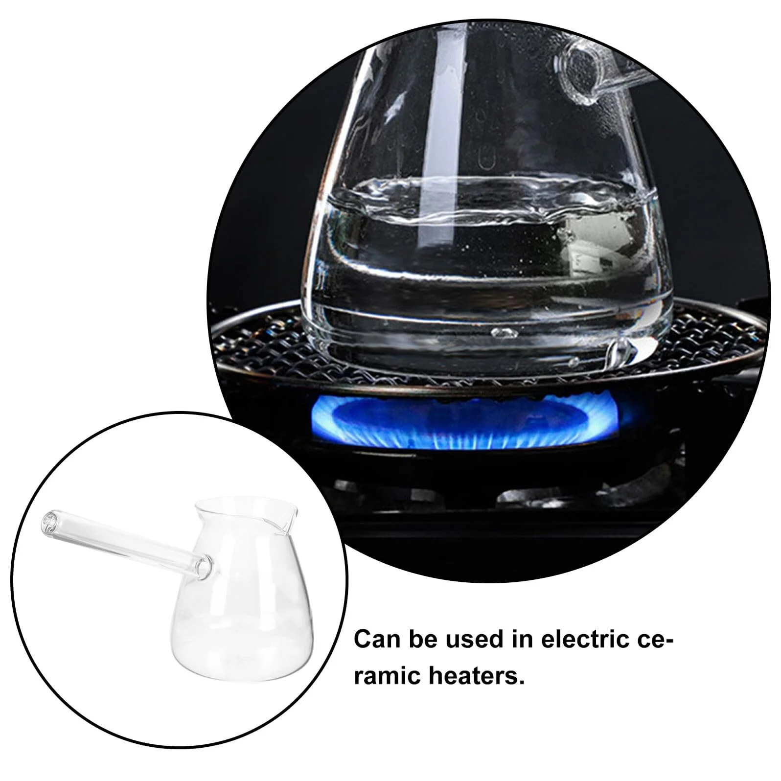 Термос-кавник Housoutil 450 мл Термостійке боросилікатне скло з ручкою для гарячих та холодних напоїв, фото №3 Термос-кавник Housoutil 450 мл Термостійке боросилікатне скло з ручкою для гарячих та холодних напоїв, фото №3