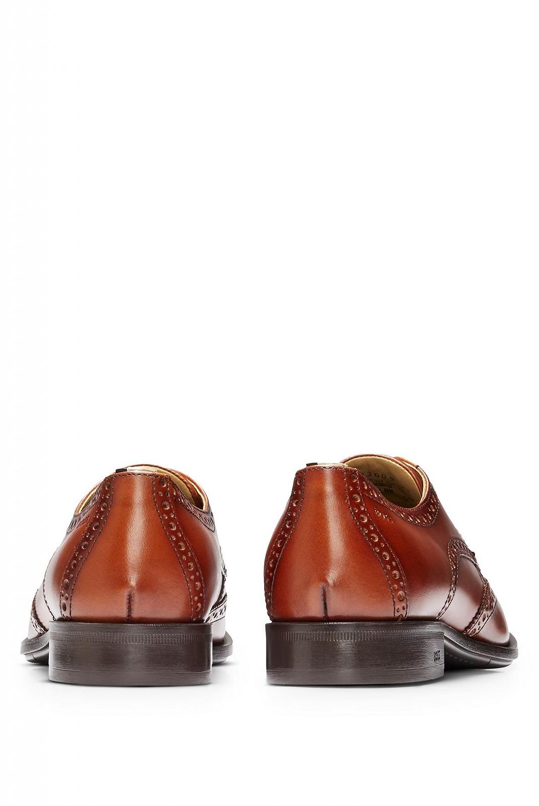 Туфли BOSS Colby Derb из кожи с деталями "Budapester", фото №5