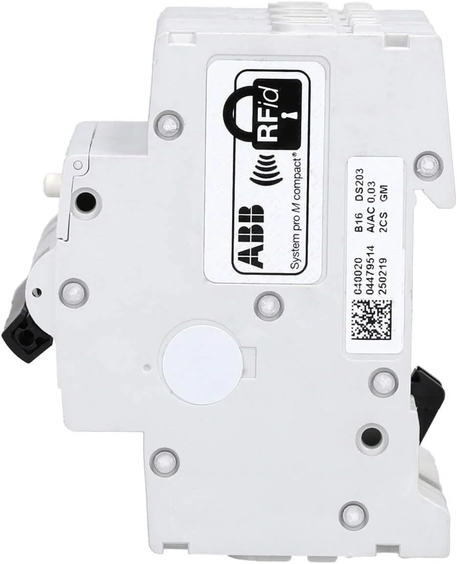 Автоматичний вимикач ABB DS203NC INT DIF MAG / B16 / 6 kA / 3P+N / Type-A / 30 мА / Білий, фото №3 Автоматичний вимикач ABB DS203NC INT DIF MAG / B16 / 6 kA / 3P+N / Type-A / 30 мА / Білий, фото №3