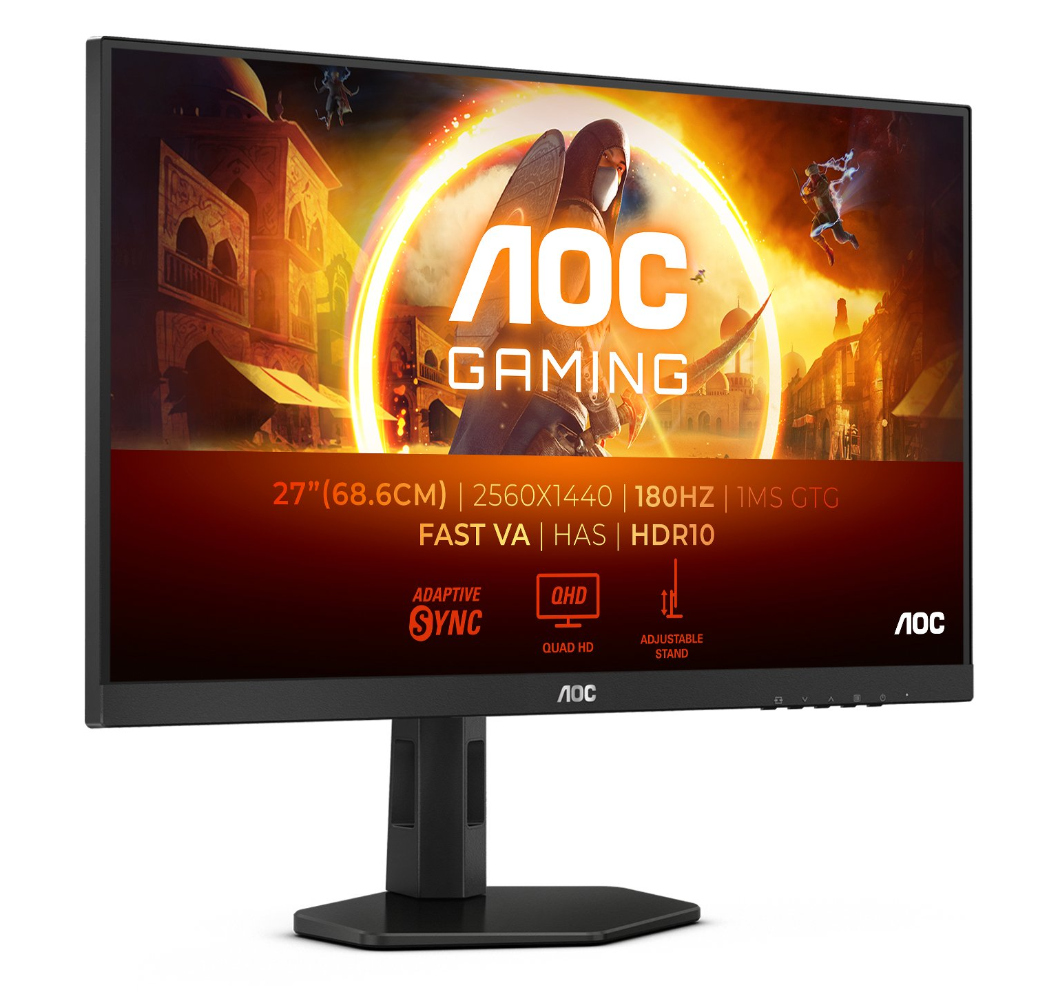 Монітор 27" AOC Gaming Q27G4XND 2K VA 180 Гц, фото №2