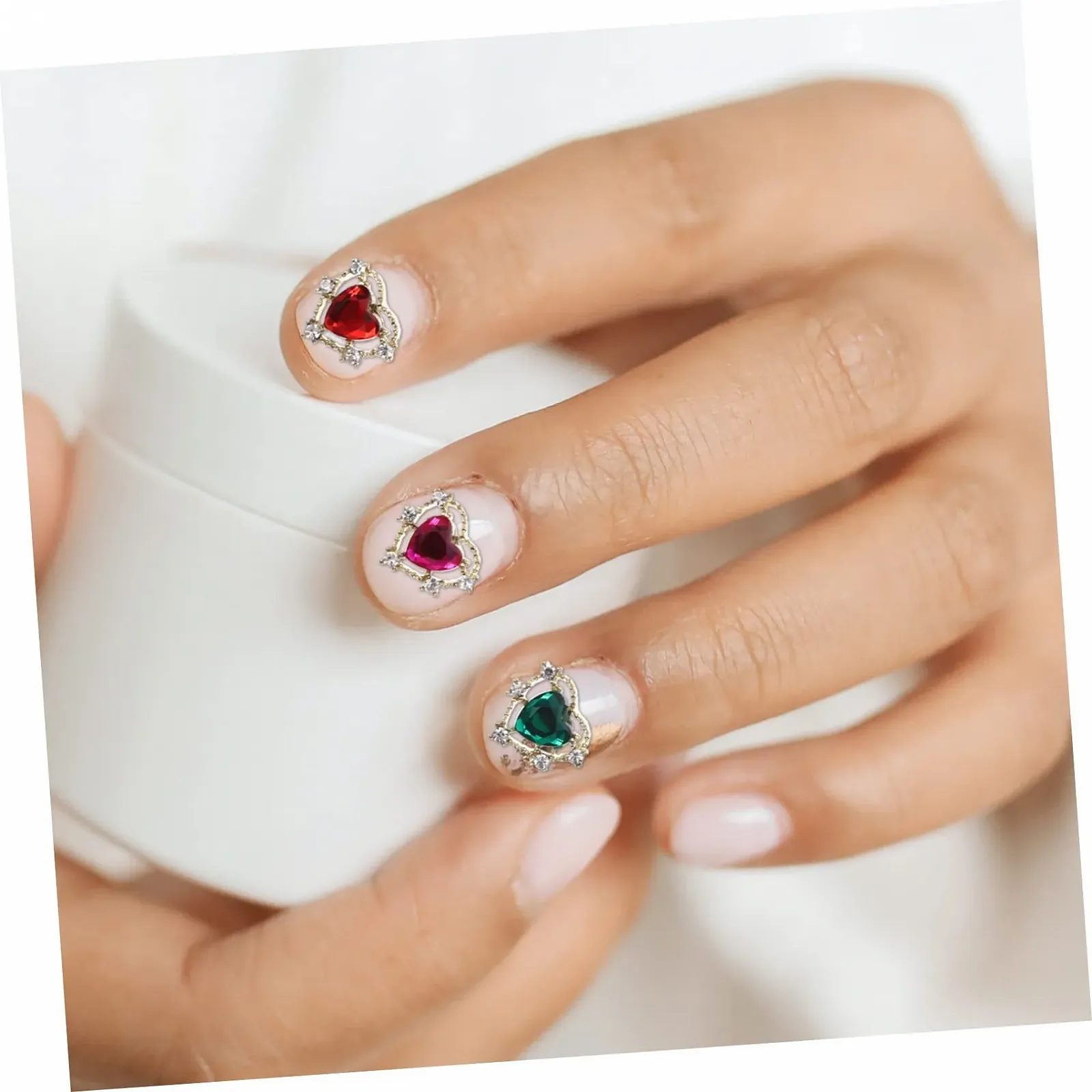 Украшения для ногтей Формы Сердце 20 шт., фото №6