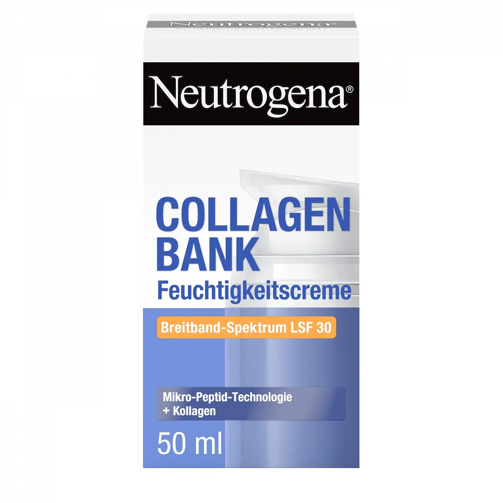 Зволожувальний крем Neutrogena Collagen Bank SPF 30 антивіковий з мікропептидною технологією 50 мл, фото №1 Зволожувальний крем Neutrogena Collagen Bank SPF 30 антивіковий з мікропептидною технологією 50 мл, фото №1