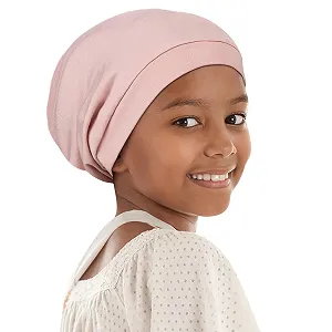 Шапка для сну Alnorm Curly Girls з сатиновою підкладкою та регульованою комфортною еластичною стрічкою для дівчат-підлітків - Фото 1