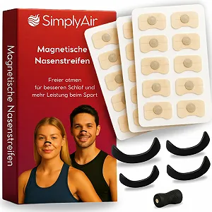 Магнітні смужки для носа для покращення дихання, сну, продуктивності під час занять спортом та проти хропіння - Фото 1
