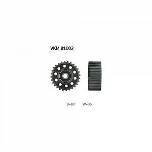 Ролик обводной/направляющий ремня ГРМ SKF VKM 81002 для TOYOTA VW - Фото 1