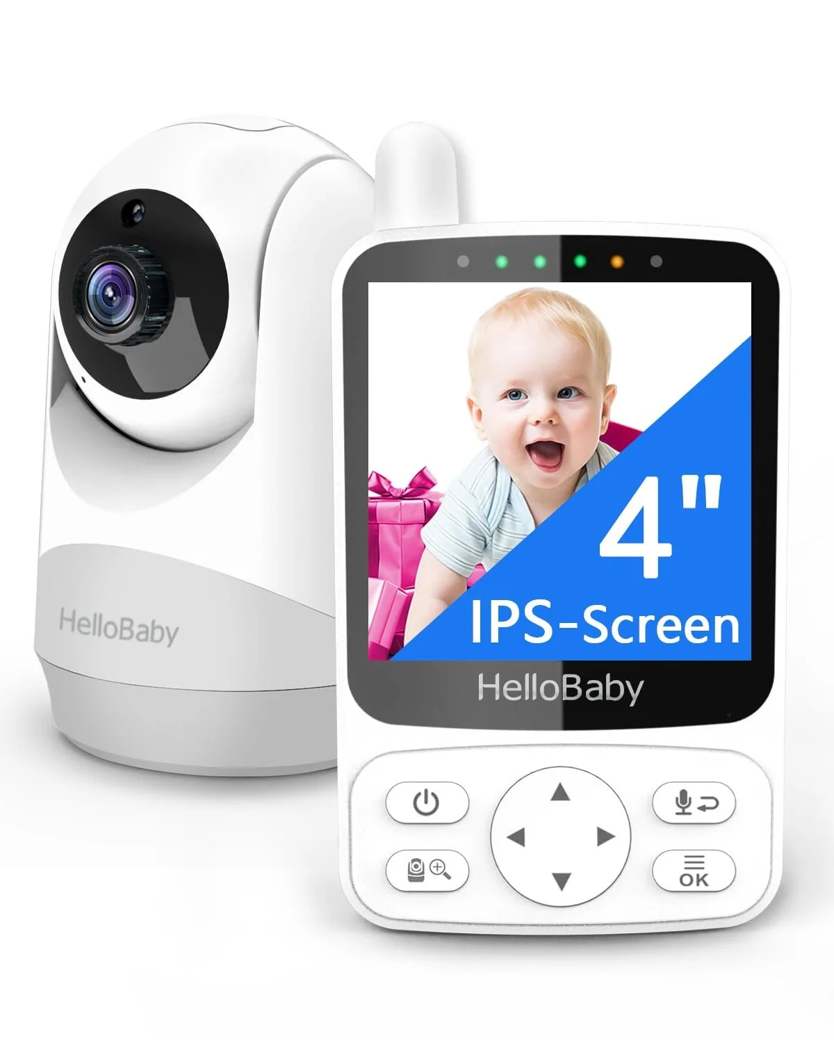 Відеоняня HelloBaby 355°/120° Pan-Tilt 2x Zoom 305 м 2-Way Audio, фото №1 Відеоняня HelloBaby 355°/120° Pan-Tilt 2x Zoom 305 м 2-Way Audio, фото №1