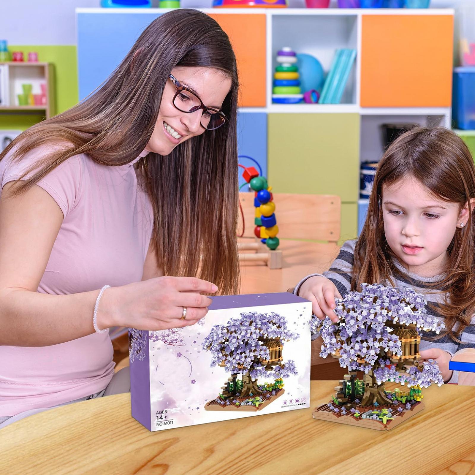 Конструктор Cherry Blossom Tree House Фиолетовый, фото №2