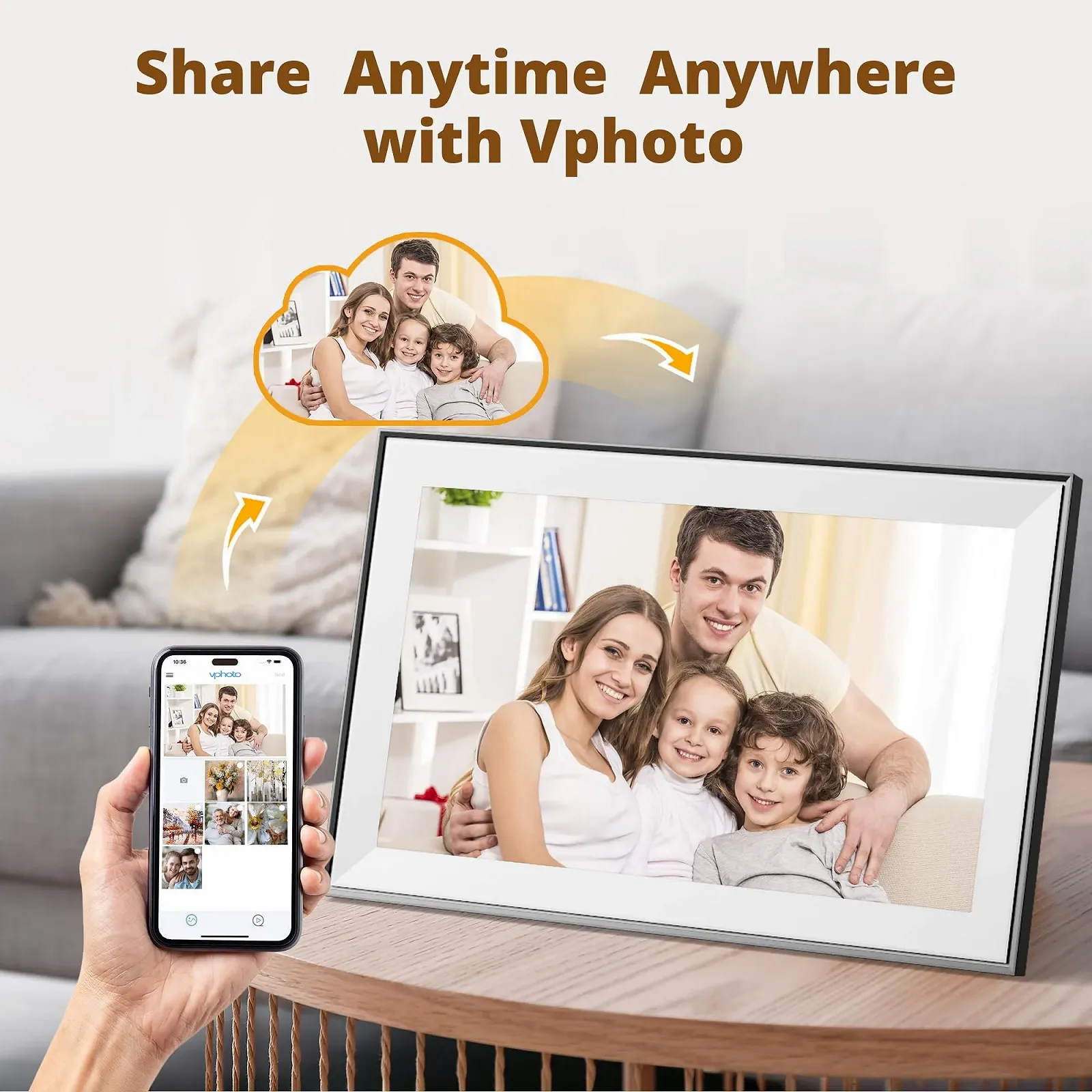 Цифровая фоторамка Dragon Touch 15.6 дюйма FHD IPS WiFi 32 GB, фото №3 Цифровая фоторамка Dragon Touch 15.6 дюйма FHD IPS WiFi 32 GB, фото №3