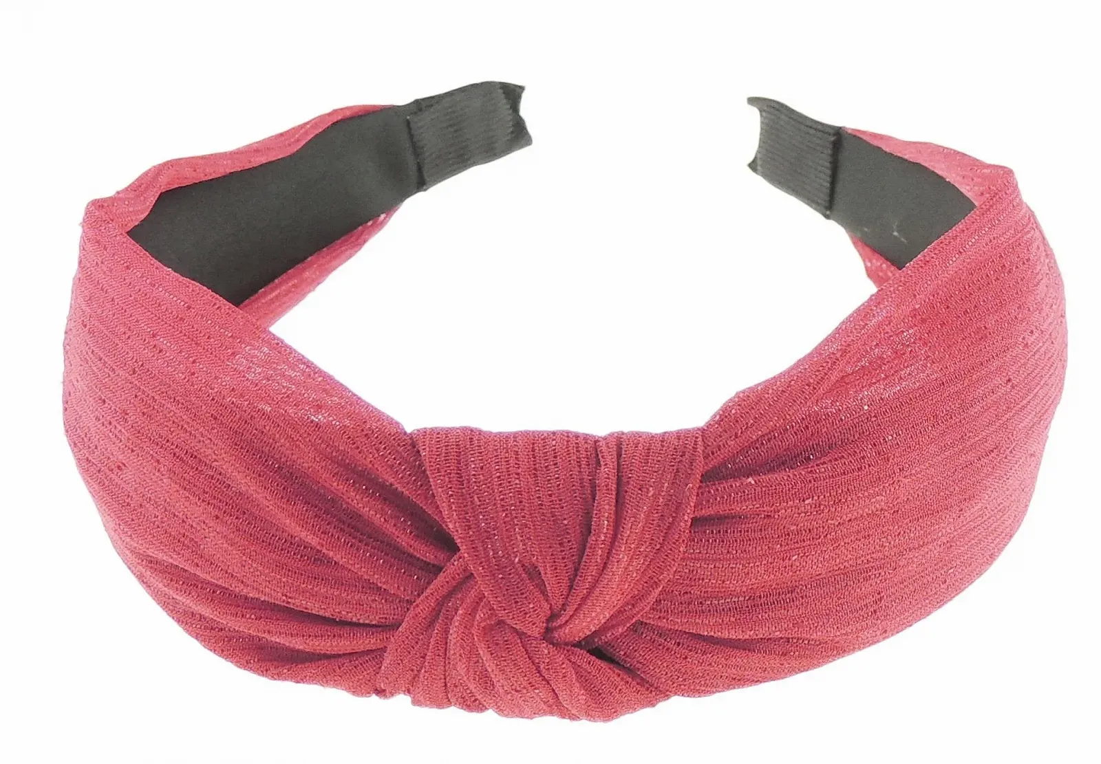 Обруч для волосся Вузол Glamour Girlz Шифон з блискучою ниткою Бордовий, фото №1 Обруч для волосся Вузол Glamour Girlz Шифон з блискучою ниткою Бордовий, фото №1