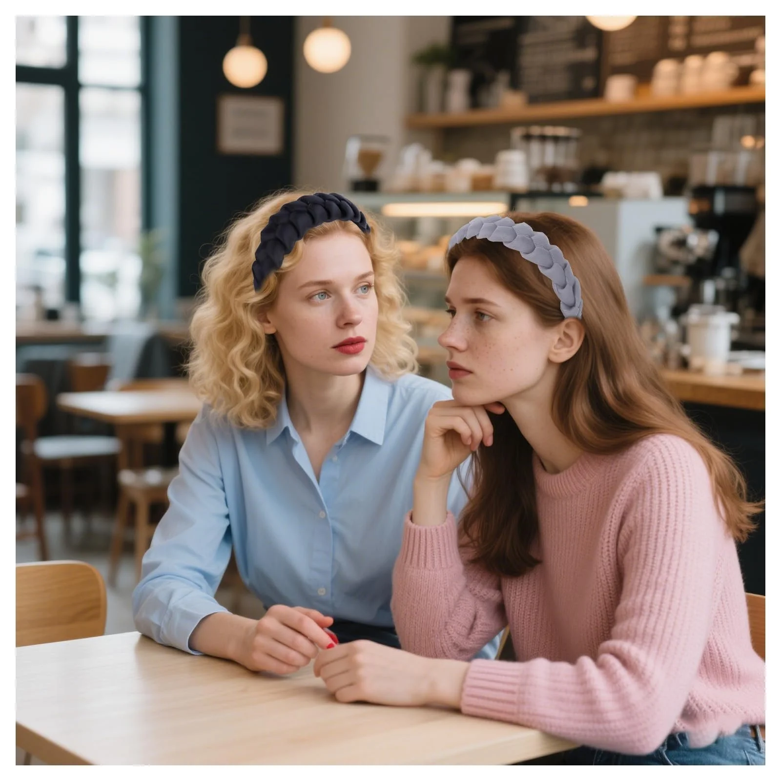 Обруч Широкий плетений для жінок, Набір 4 шт, фото №7 Обруч Широкий плетений для жінок, Набір 4 шт, фото №7