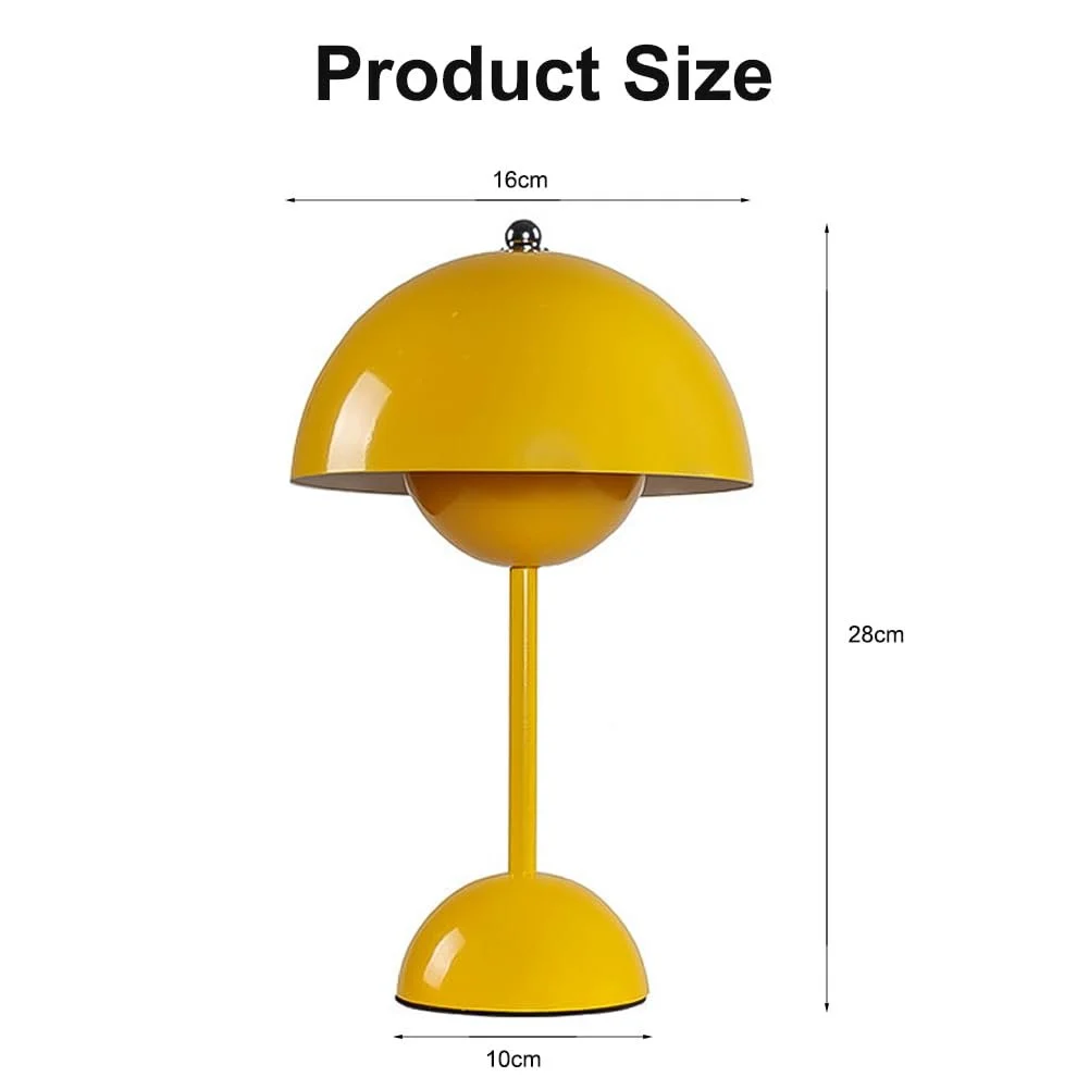 Настільна лампа Mushroom LED Battery Бездротова Сучасна Акумуляторна Сенсорна З регулюванням яскравості 3000 K - 6000 K, фото №5