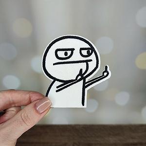 Нашивка патч Мем Фак - Фото 1