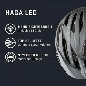 Велосипедний Шолом Alpina Haga Unisex LED synthetic.ua - Фото 1