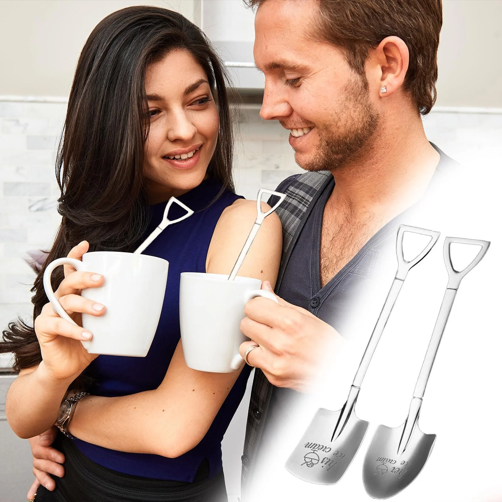 Ложка для морозива Ложка для кави Сріблястий, фото №3 Ложка для морозива Ложка для кави Сріблястий, фото №3