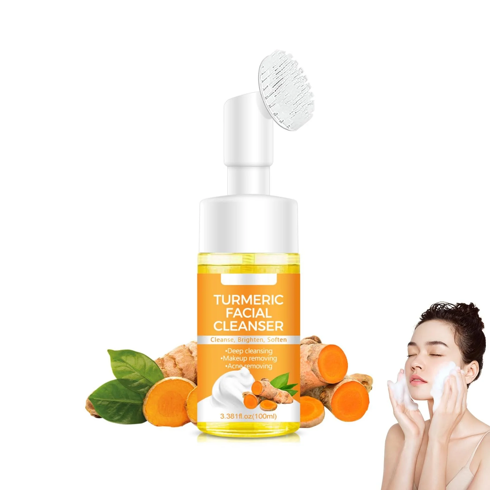 Очищающее средство для лица Куркума, 100 мл, крем, фото №1