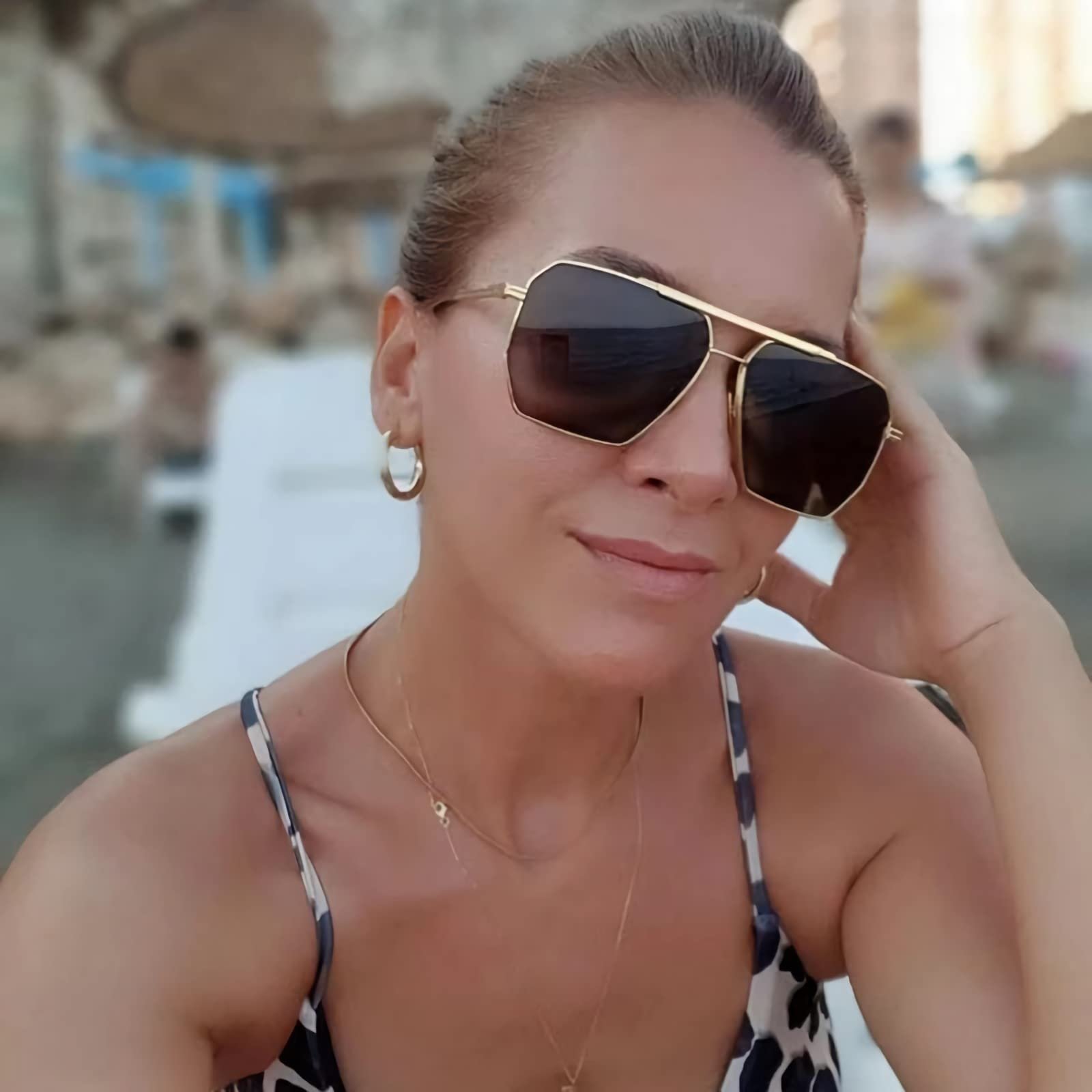 Сонцезахисні окуляри Квадратні OSAGAMA Поляризовані Великі Металеві, фото №7