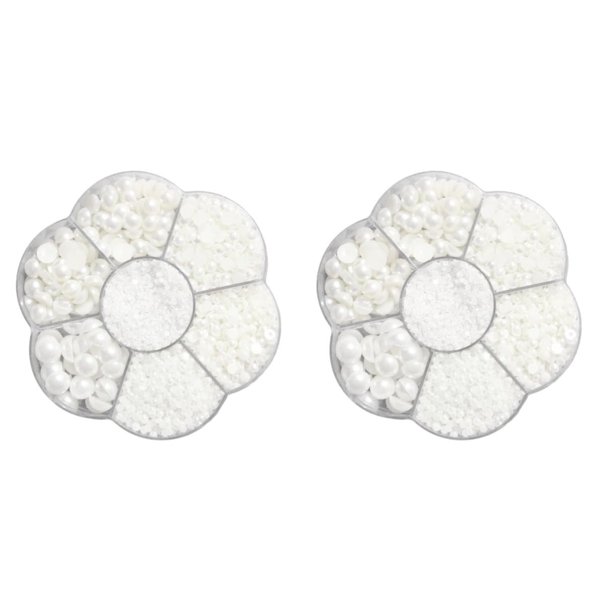 Стразы COHEALI 11200 штук Плоские стразы для ногтей Акриловые Бусины для ваз для рукоделия Рассыпные бусины Круглые бусины Набор DIY Бусин Пластиковые бусины, фото №1