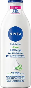 Лосьон для тела NIVEA Aloe & Care с сывороткой Deep Care для увлажнения в течение 72 часов с гиалуроновой кислотой и алоэ вера натурального происхождения 400 мл - Фото 1