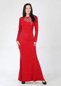 Платье Enna Levoni S Бордовый (ND-13413-Bordo) synthetic.ua - Фото 1