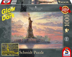 Купить Пазл Schmidt Spiele Statue of Liberty at dusk by Thomas Kinkade Glow in the Dark 59498 Разноцветный - Фото 1 Пазл Schmidt Spiele Statue of Liberty at dusk by Thomas Kinkade Glow in the Dark 59498 Разноцветный - Фото 1