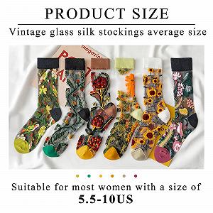 Женские носки с цветочной вышивкой, дышащие сетчатые носки, повседневные кружевные носки до щиколотки для женщин и девушек, 6 пар synthetic.ua - Фото 1