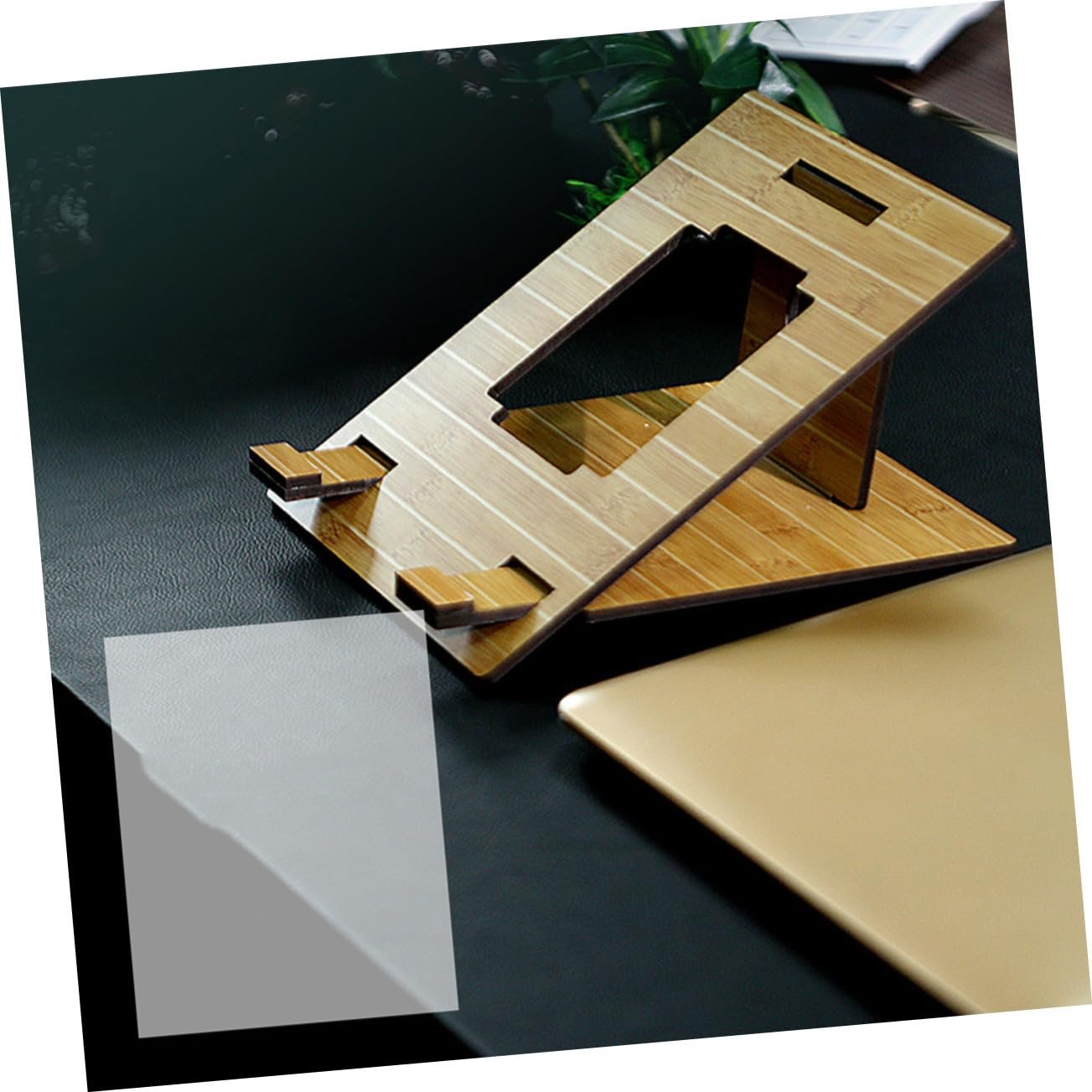 Підставка для ноутбука Дерев'яна SEWACC Портативна Легка Конструкція Міцна для Офісу та Дому, фото №4