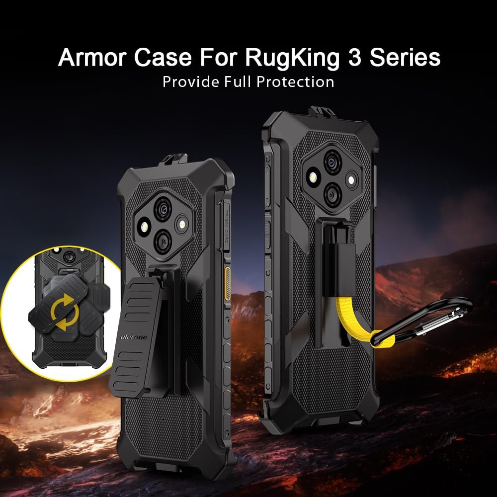 Смартфон Ulefone Rugking 3 Pro 16GB+128GB 5700mAh IP68 Black з чохлом, фото №9 Смартфон Ulefone Rugking 3 Pro 16GB+128GB 5700mAh IP68 Black з чохлом, фото №9