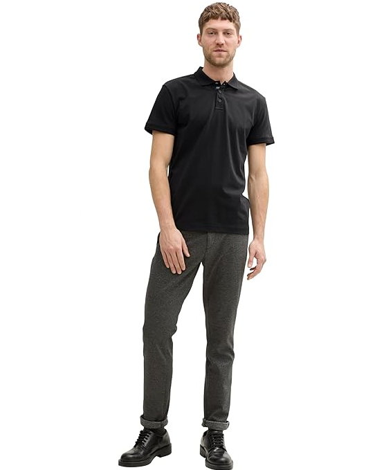 Поло Men's Polo 1045630-29999 Tom Tailor Чорний S, фото №4