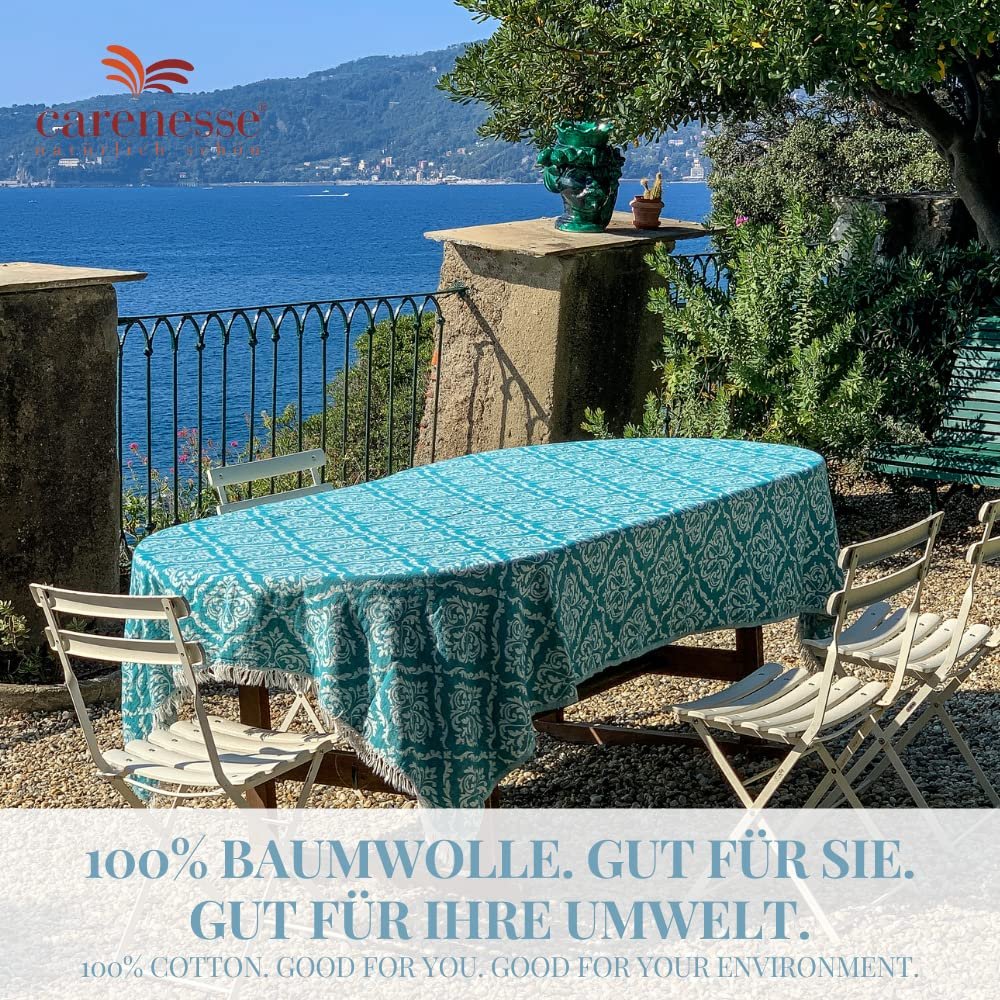 Покрывало Jacquard Carenesse King Size Baroque 260 x 260 см Petrol I Элегантное и деликатное двустороннее покрывало из 100% хлопка с высококачественным тканым узором I Накидка на кровать и диван I Тонкий и легкий плед, фото №6