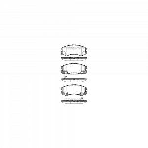 Комплект гальмівних колодок TRISCAN 8110 24016 передня вісь OPEL VAUXHALL - Фото 1