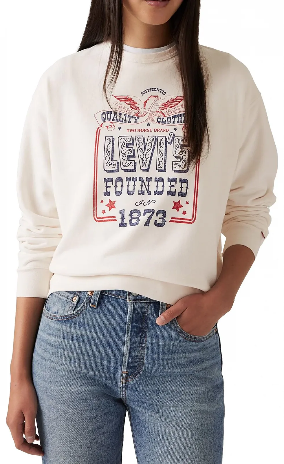 Світшот Levi's Жіночий Graphic Signature Crew, фото №5