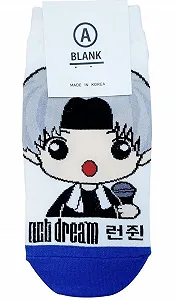 Женские носки Kpop RJ [NCT Dream] С мультяшными персонажами 7 пар Сделано в Корее Зеленый Оранжевый Розовый Красный Синий Желтый 5-8, Зеленый, оранжевый, розовый, красный, синий, желтый - Фото 1