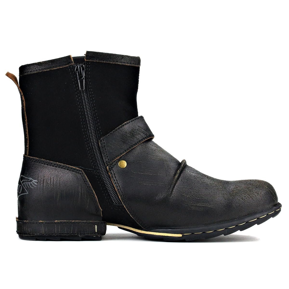 Кросівки Кросівки шкіряні чоловічі OSSTONE OS-5008-1-NH-DE-R, фото №4