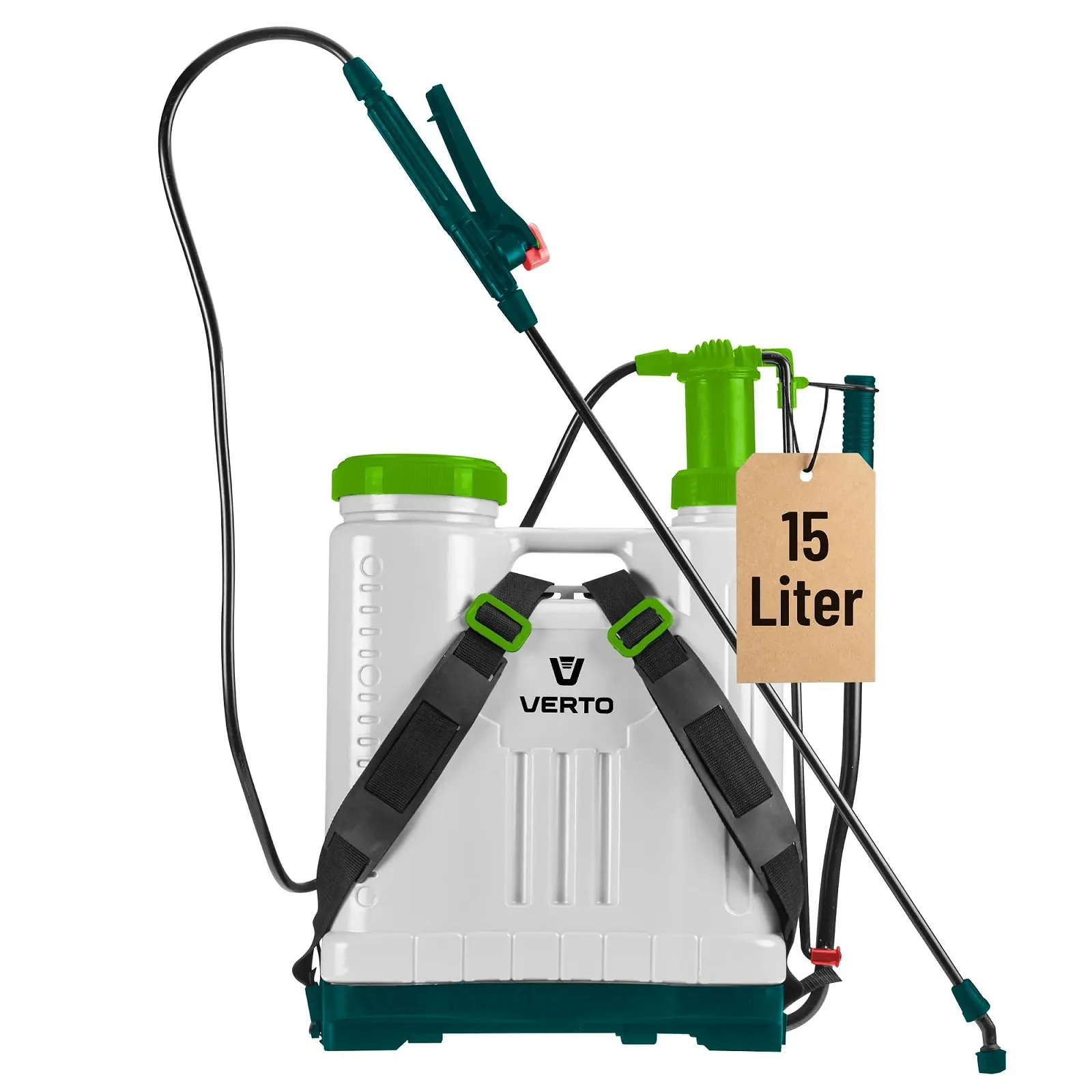 Обприскувач ранцевий поршневий VERTO Professional 15 L, фото №1
