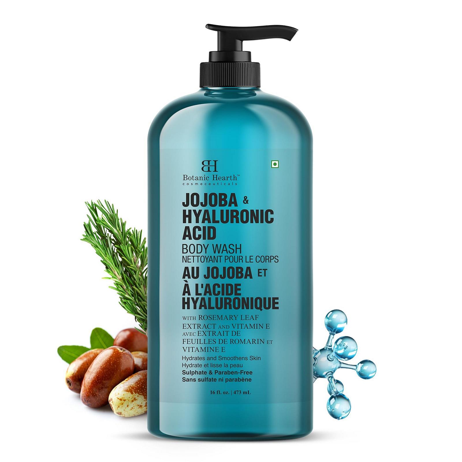 Гель для душу та піна для ванни Botanic Hearth Hyaluronic Acid Jojoba Зволожувальний 473 мл, фото №1