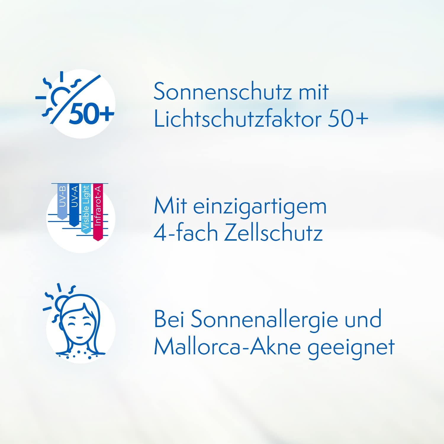 Солнцезащитный гель Ladival Allergic Skin SPF 50+ для аллергичной кожи, без отдушек, красителей и консервантов, водостойкий, 1 x 200 мл (1 шт. в упаковке), фото №5